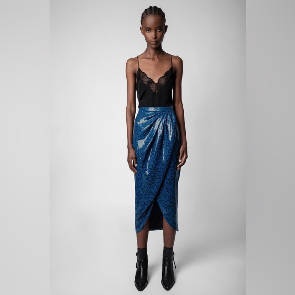 Zadig & Voltaire Women's Jamelia Sequins Leo Skirt (size 40 FR)